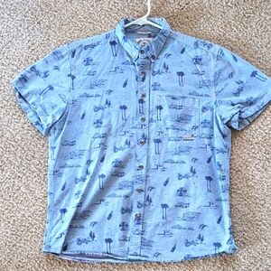 Iron & Resin Beach Patterned Shirt